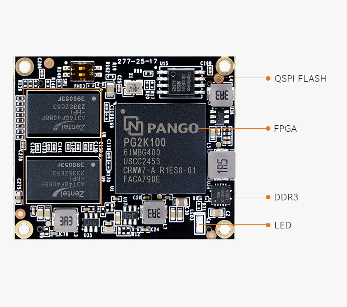 紫光同创国产 FPGA 核心板 Kosmo-2 SoPC ARM PG2K100