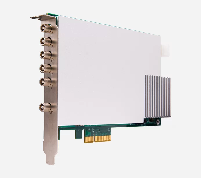 100MSPS 16位 4通道同步采集数字化仪 55MHz 带宽 PCIe 采集卡 AXZ1063