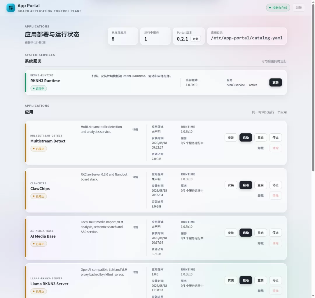 App Portal 控制台界面