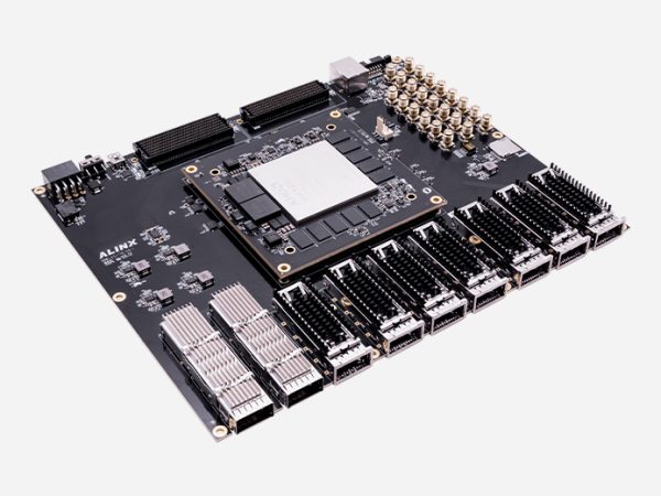 ALINX AMD Virtex UltraScale+ FPGA 超高端开发板 200G QSFP-DD 100G QSFP28 光纤 FMC+ HPC XCVU9P AXVU9G