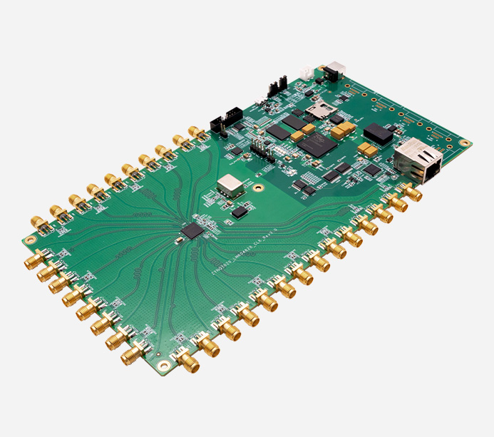 Xilinx Zynq 7000 Soc XC7Z020 LMK04828 工业级时钟同步板卡 14对差分时钟输出 AXW104