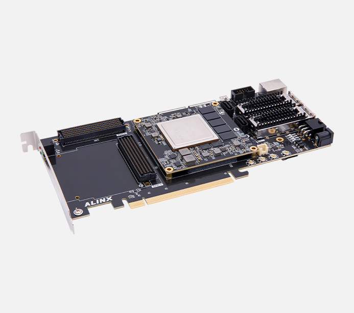 Xilinx Kintex UltraScale+ XCKU15P FPGA 开发板 100G光纤 PCIe3.0 GTY AXKU15S
