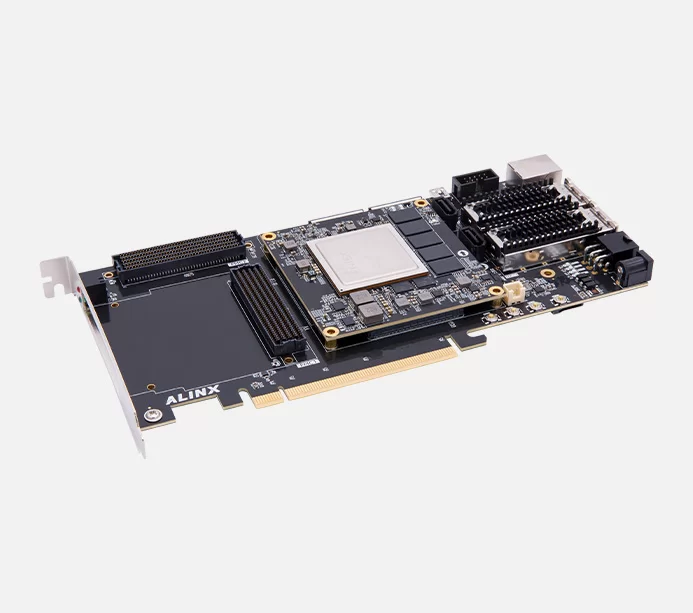 Xilinx Kintex UltraScale+ XCKU15P FPGA 开发板 100G光纤 PCIe3.0 GTY AXKU15S