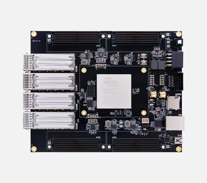 AMD Kintex UltraScale FMC HPC 光纤 FPGA开发板 XCKU115 AXKU115