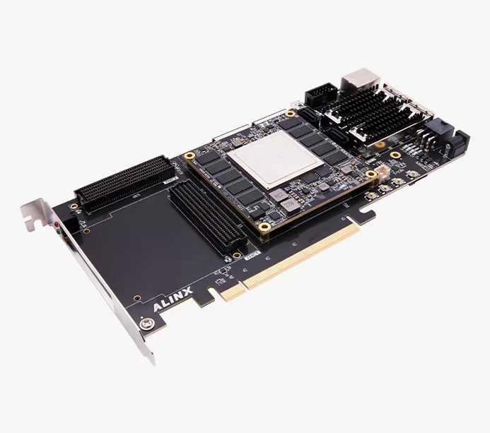 Xilinx Kintex UltraScale+ XCKU15P FPGA 开发板 100G光纤 PCIe3.0 GTY AXKU15-D