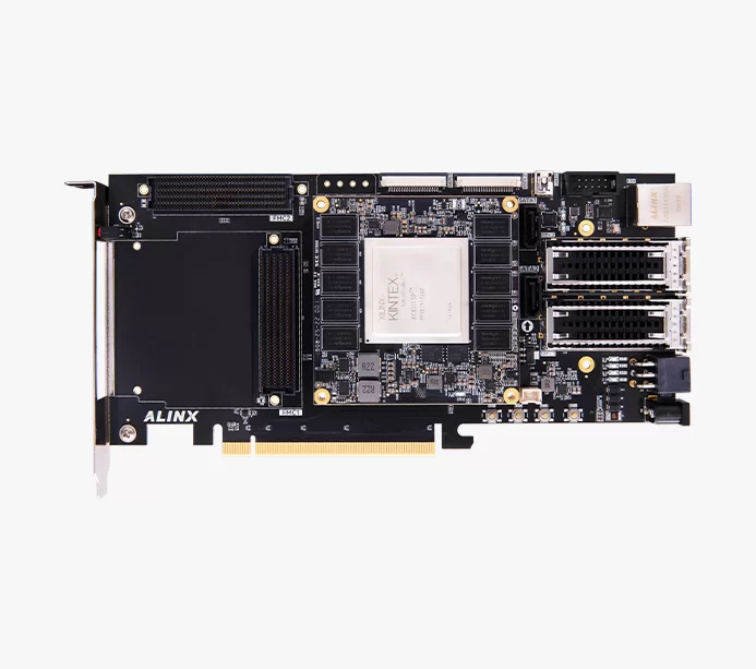 Xilinx Kintex UltraScale+ XCKU15P FPGA 开发板 100G光纤 PCIe3.0 GTY AXKU15-D