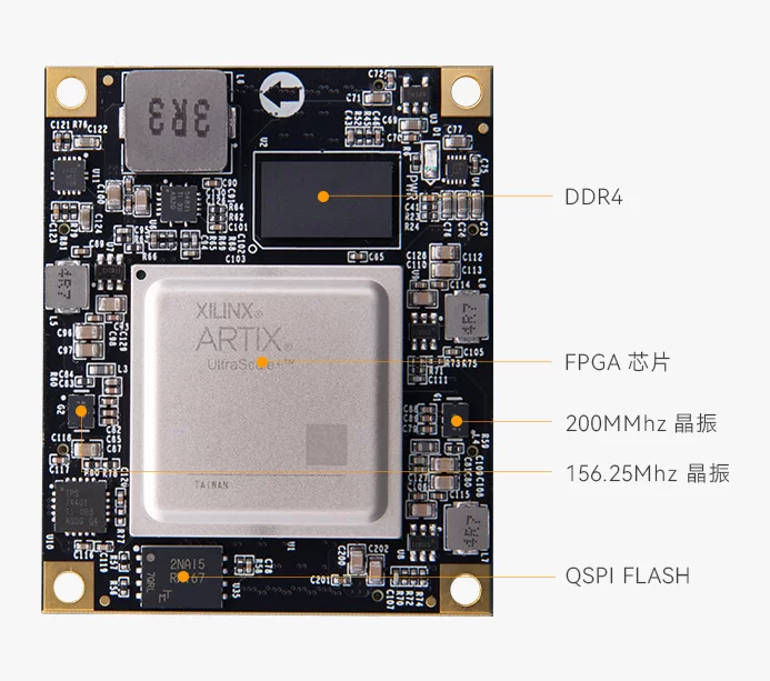 FPGA核心板Xilinx Artix UltraScale+ XCAU15P 工业级 ACAU15