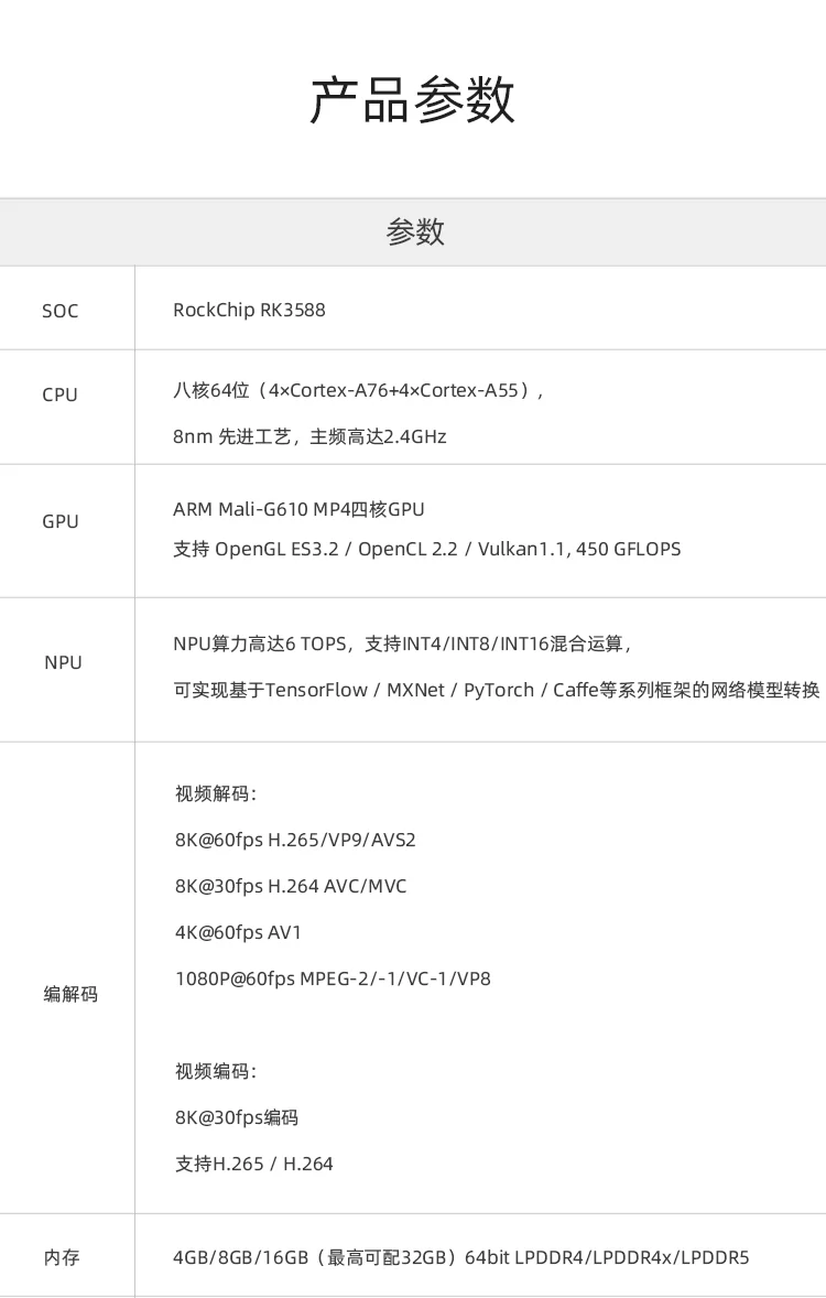 EC-A3588Q   八核8K AI嵌入式主机