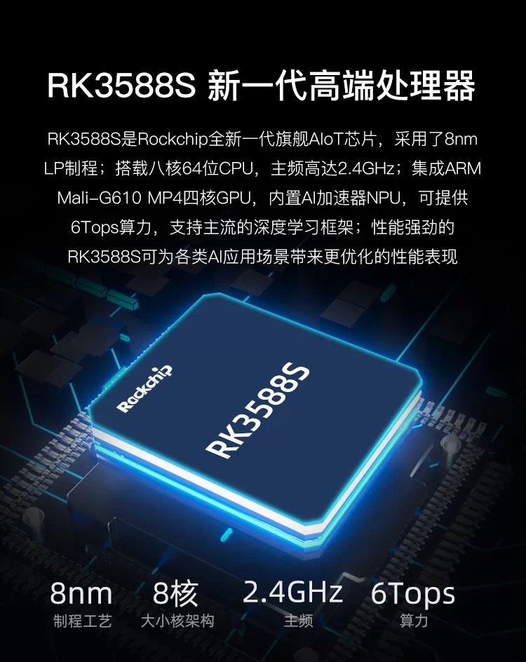 ROC-RK3588S-PC   八核8K人工智能开源主板