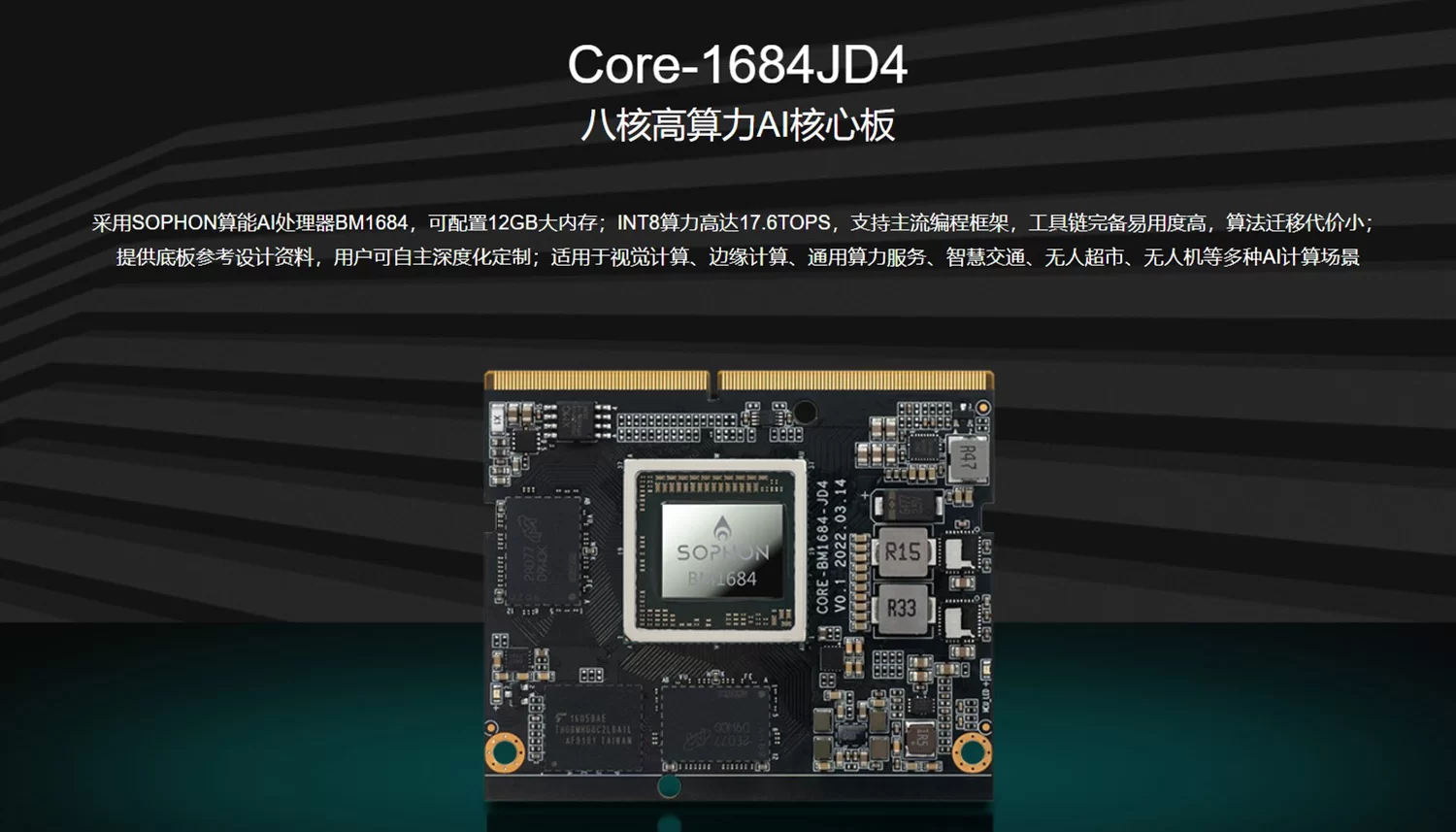 Core-1684JD4 八核高算力AI核心板