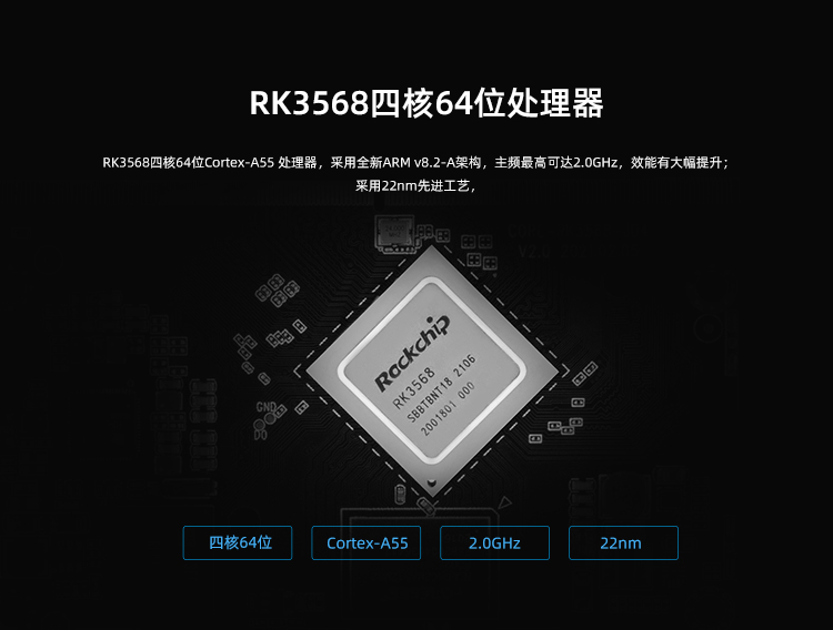 ROC-RK3568-PC 四核64位开源主板