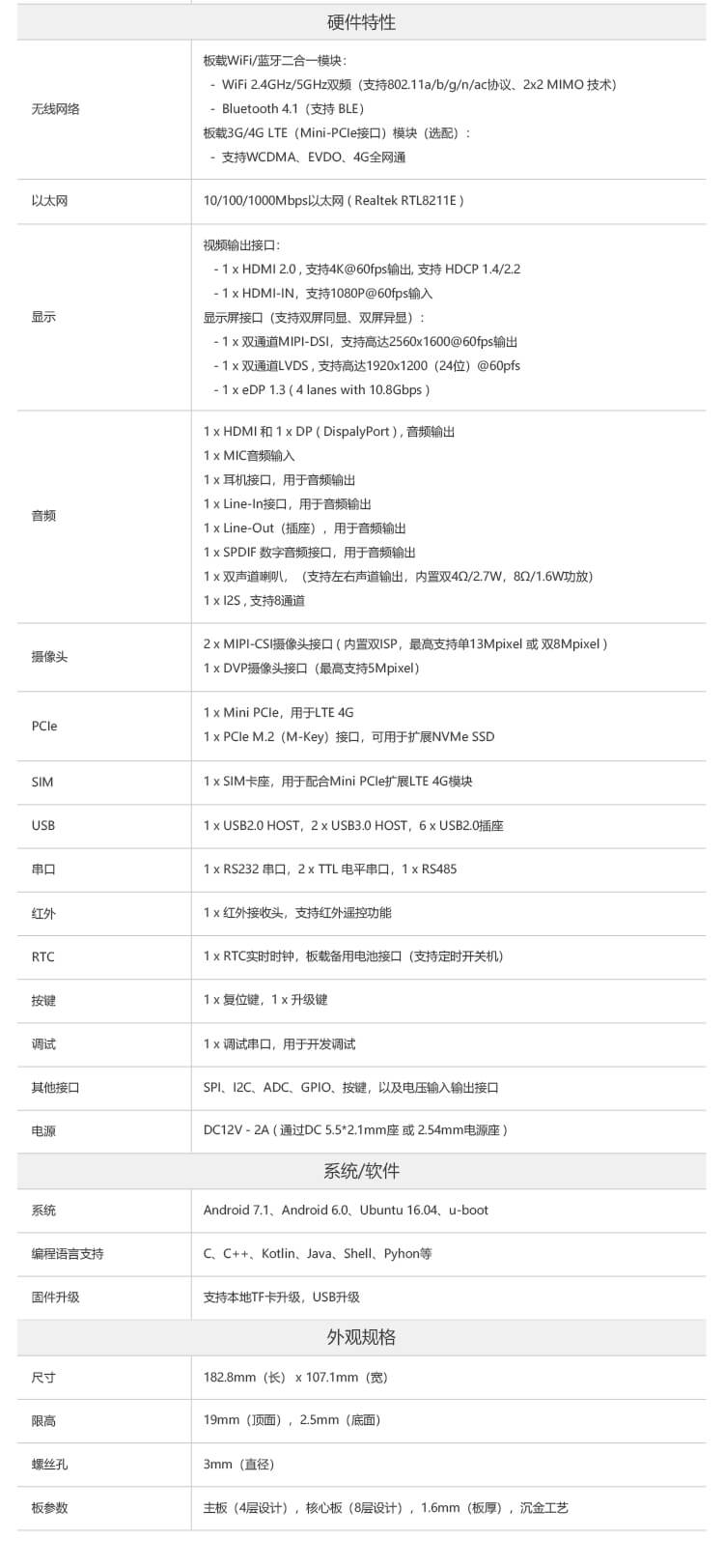 AIO-3399J   六核64位高性能主板