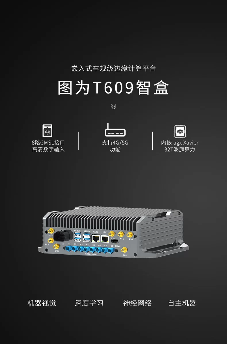 NVIDIA T609智盒AI边缘计算盒子 Jetson AGX xavier核心板