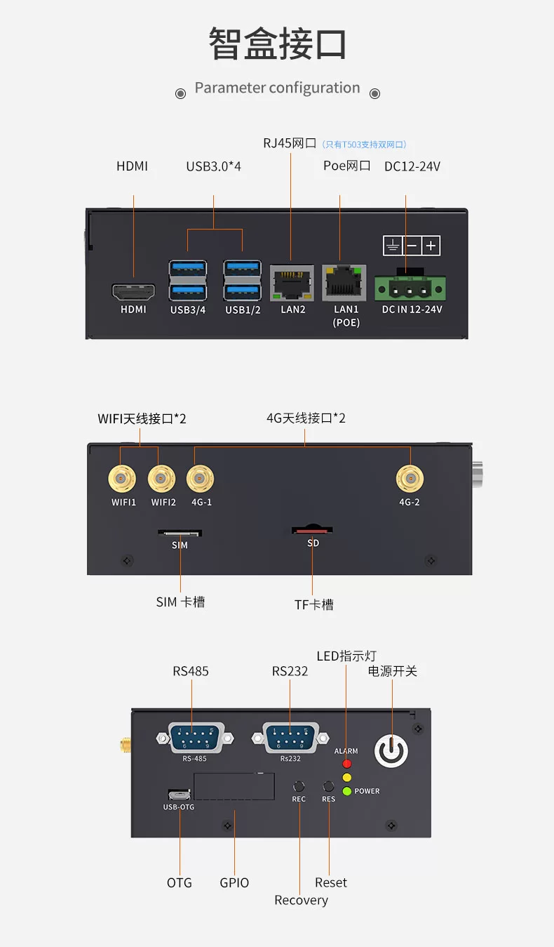 NVIDIA T503智盒AI Jetson nano bo1核心板TX2 xavier NX开发板