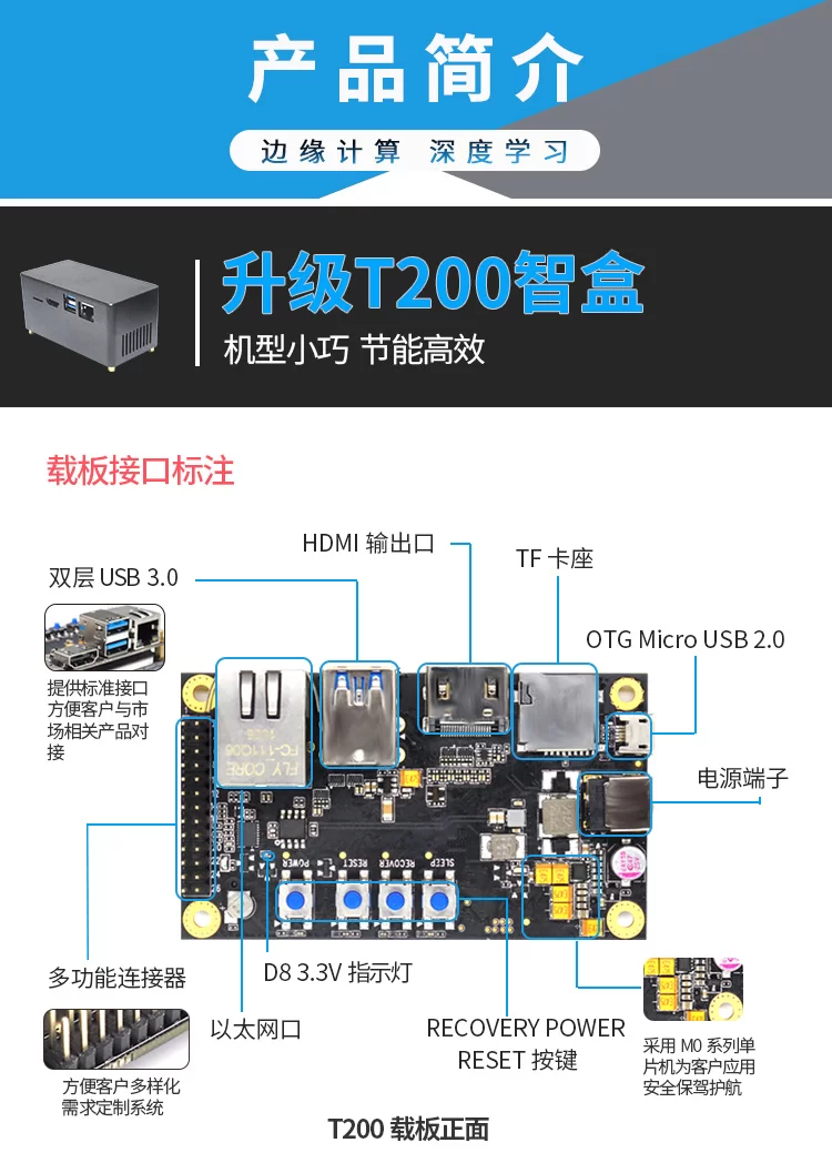 NVIDIA T200智盒 边缘计算盒子AI人工智能 jetson TX2 核心板