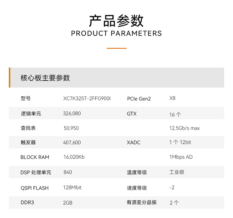 ALINX FPGA开发板Xilinx Kintex7 XC7K325T 7325T 4K视频采集PCIE