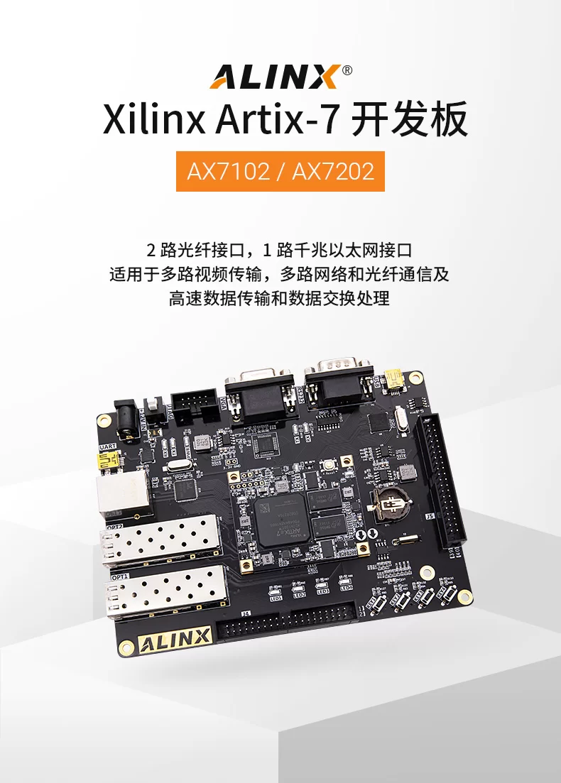 FPGA开发板黑金ALINX Xilinx A7 Artix7 100T 200T 光纤 视频图像