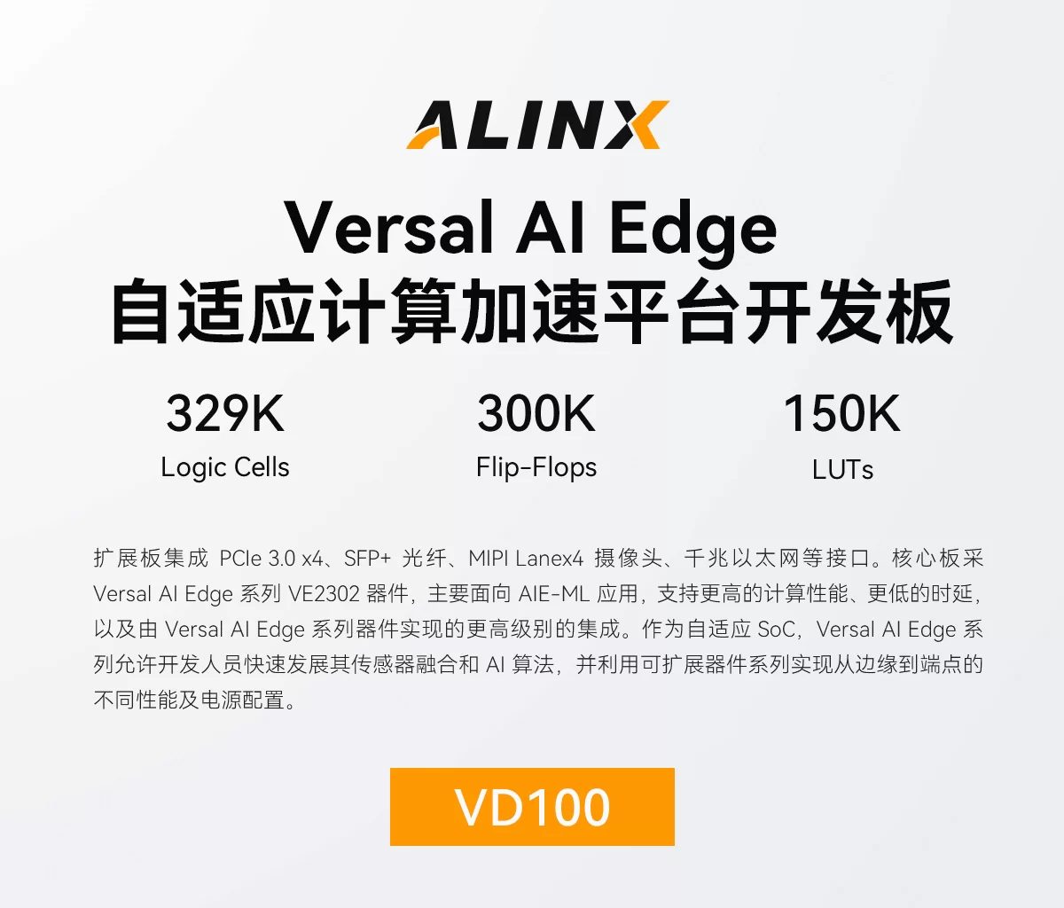 ALINX FPGA开发板AMD Xilinx Versal AI Edge计算加速XCVE2302