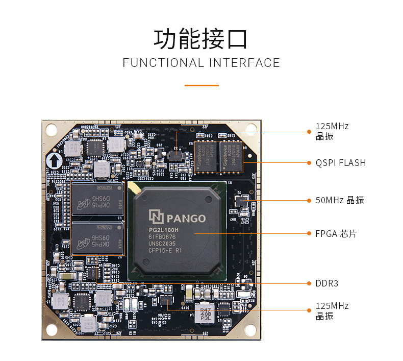 国产FPGA开发板 ALINX 紫光同创 Logos2系列 PG2L100H PCIe 光纤