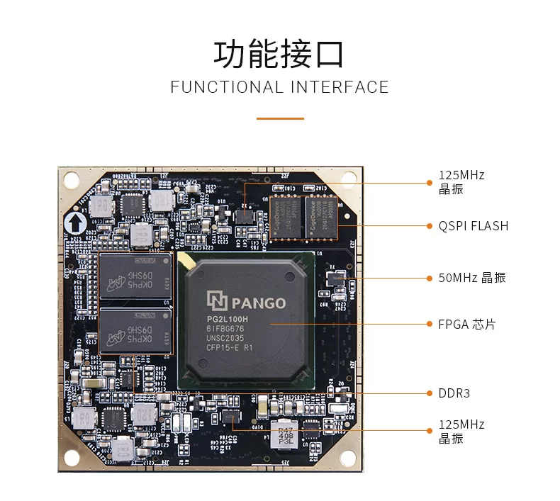 国产FPGA开发板 ALINX 紫光同创 Logos2系列 PG2L100H PCIe 光纤
