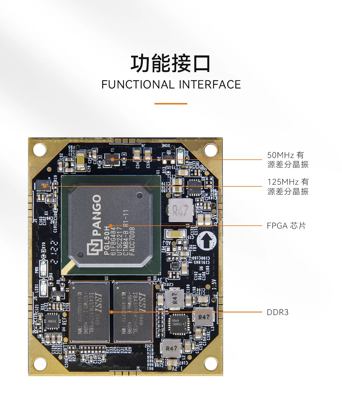 黑金ALINX 国产FPGA开发板 紫光同创 Logos PGL50H视频HDMI以太网