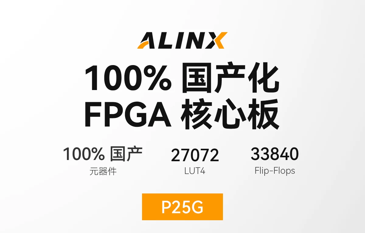 ALINX黑金FPGA核心板国产化紫光同创Logos PGL25G工业级