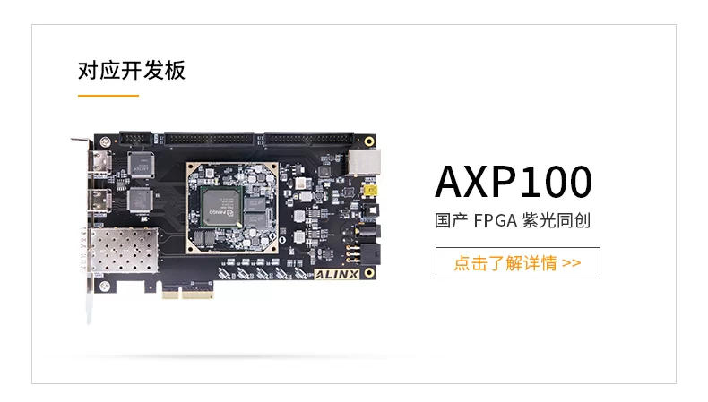 国产FPGA核心板 ALINX 紫光同创Logos2 PG2L100H 收发器 工业级
