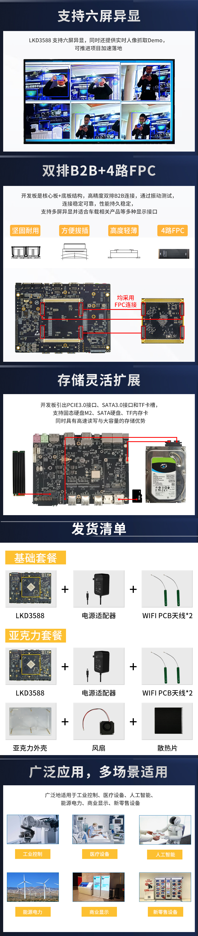 Neardi 瑞芯微RK3588核心板 工业控制arm嵌入式Linux开发板评估板