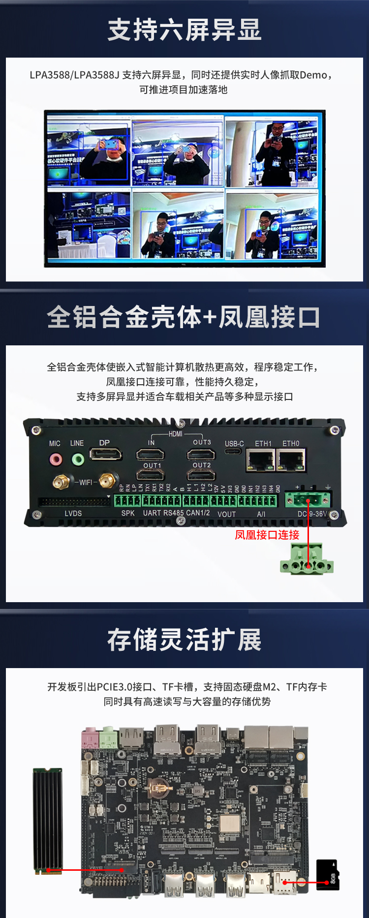 Neardi RK3588 8路AHD 嵌入式计算机 无风扇 工控 主机 智能网关